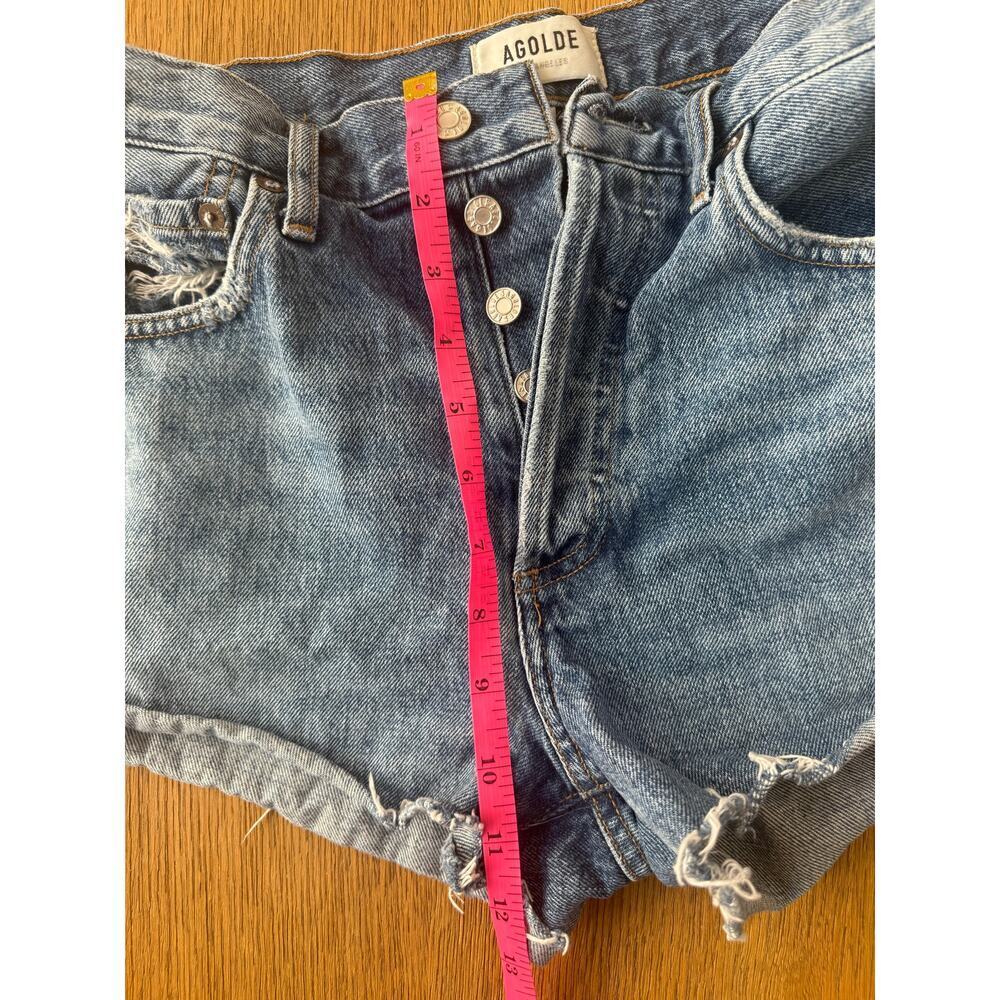 Agolde Parker Vintage Cutoff Shorts in low key Size 26 5 button fly denim - Picture 6 of 13
